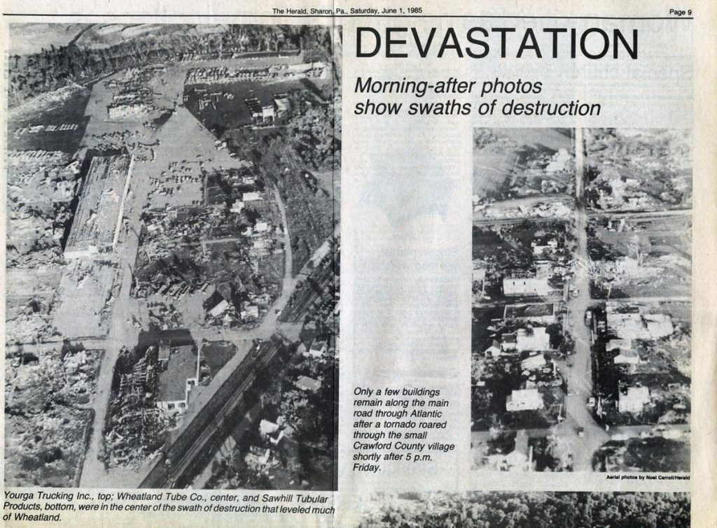 Niles to Wheatland F5 Tornado May 31, 1985 — Highways & Hailstones