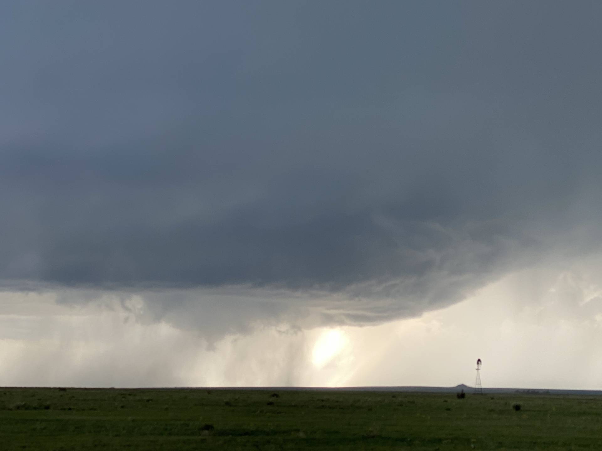 Wall cloud wrapping in RFD.