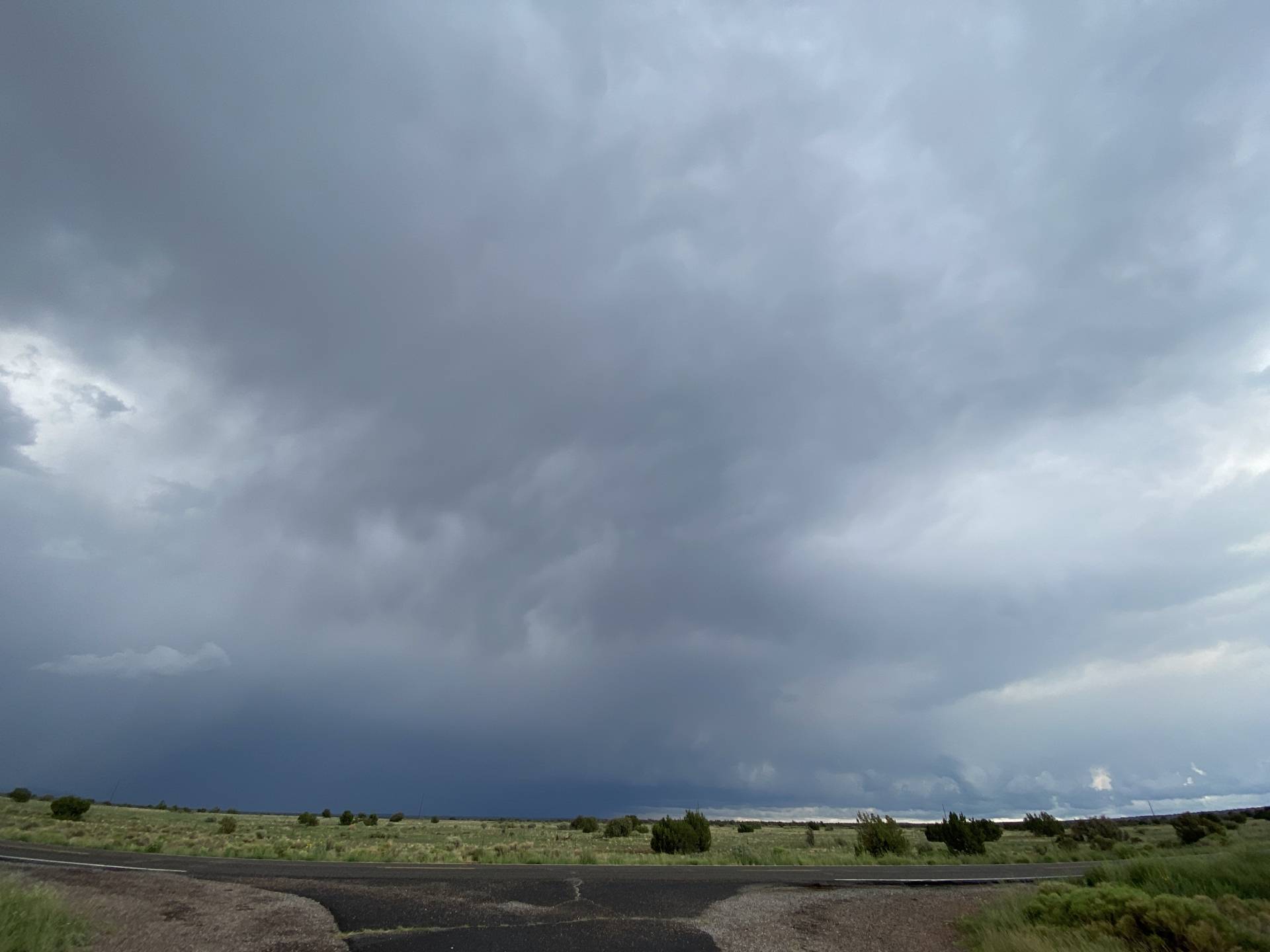 Repositioning & rather far from the golf ball warned cell off to the east.