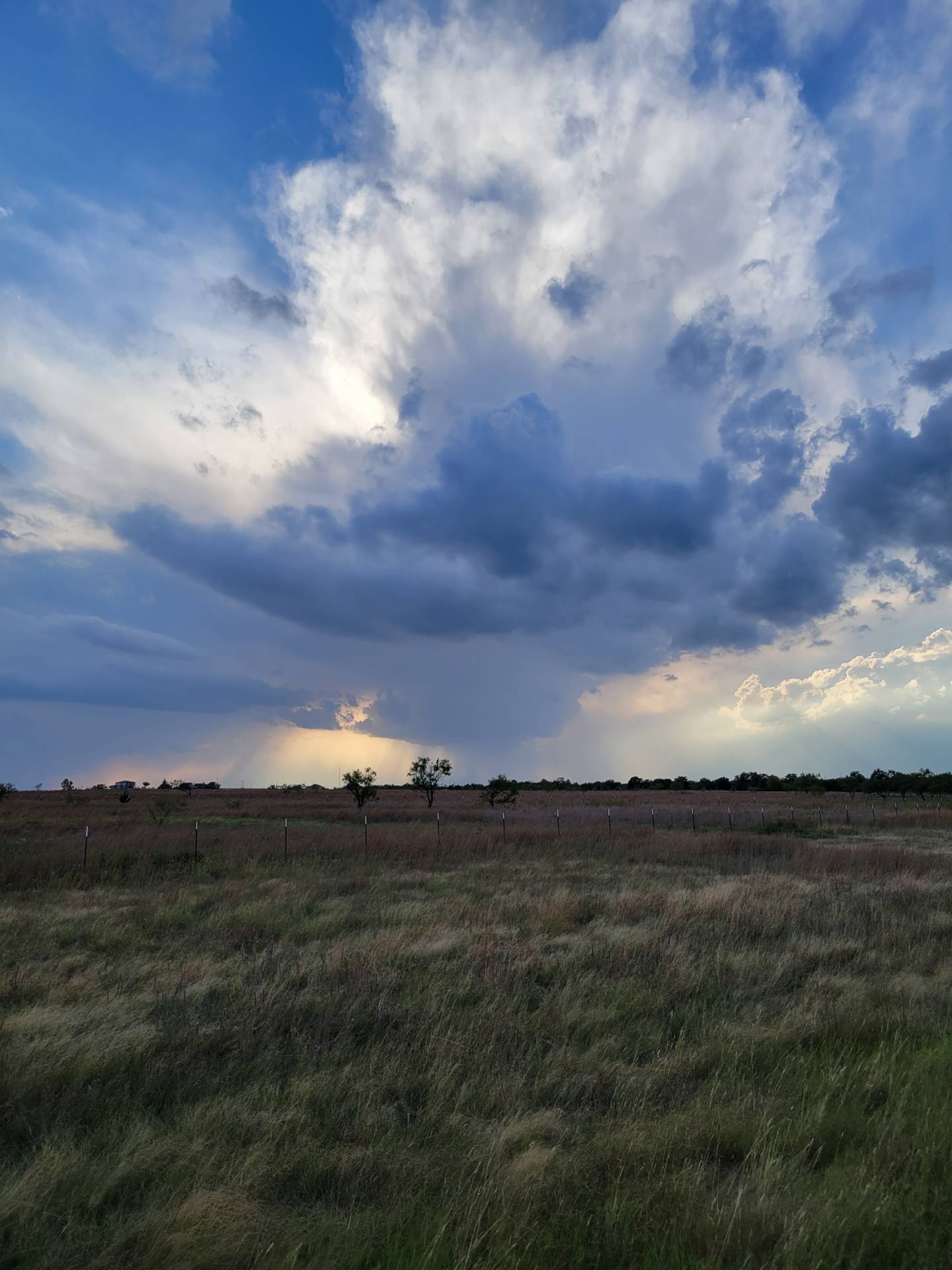 Storm intensifying southwest of Cache, Oklahoma. #okwx