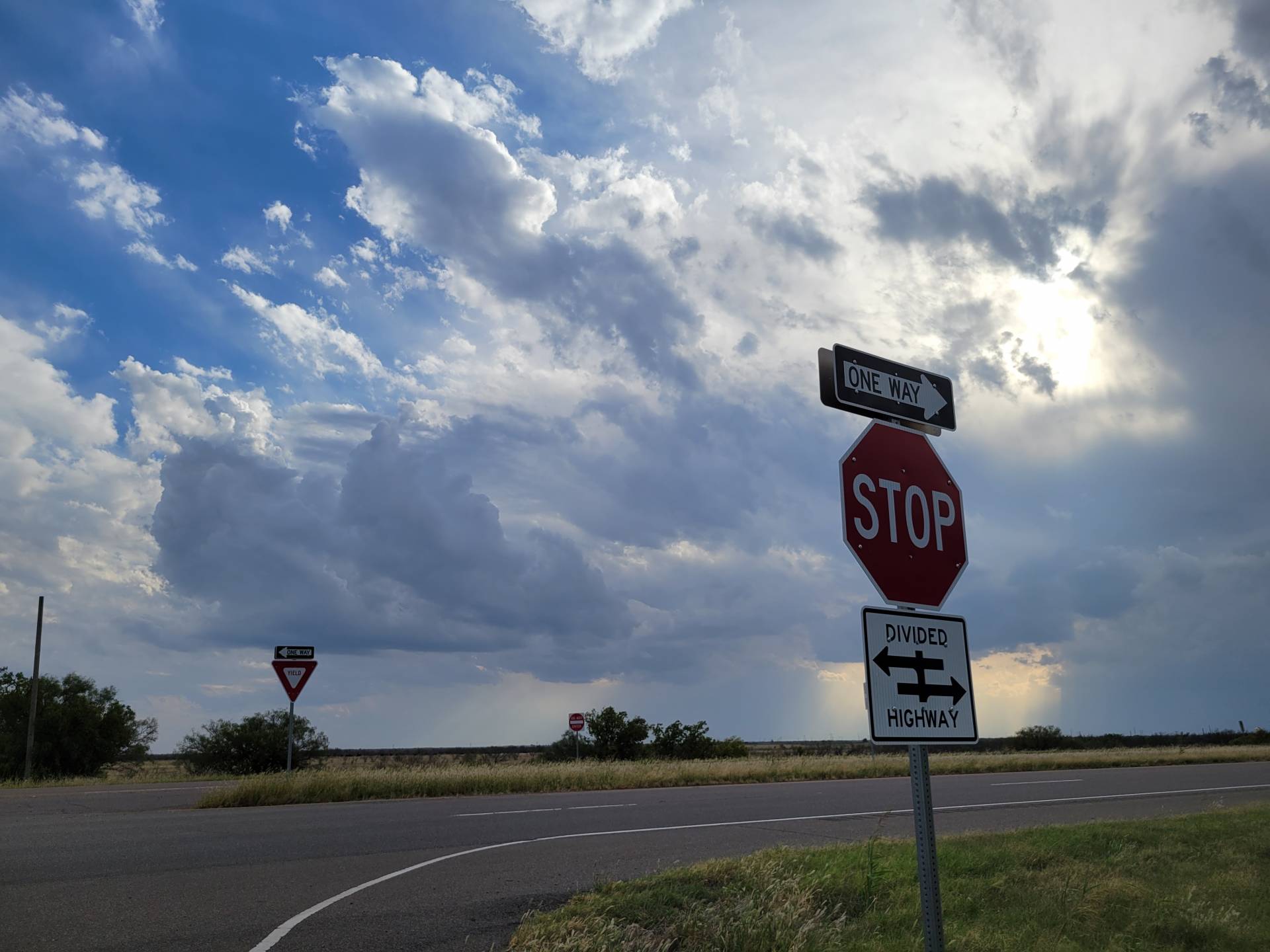 Cumulus quickly developing over Snyder, Oklahoma.