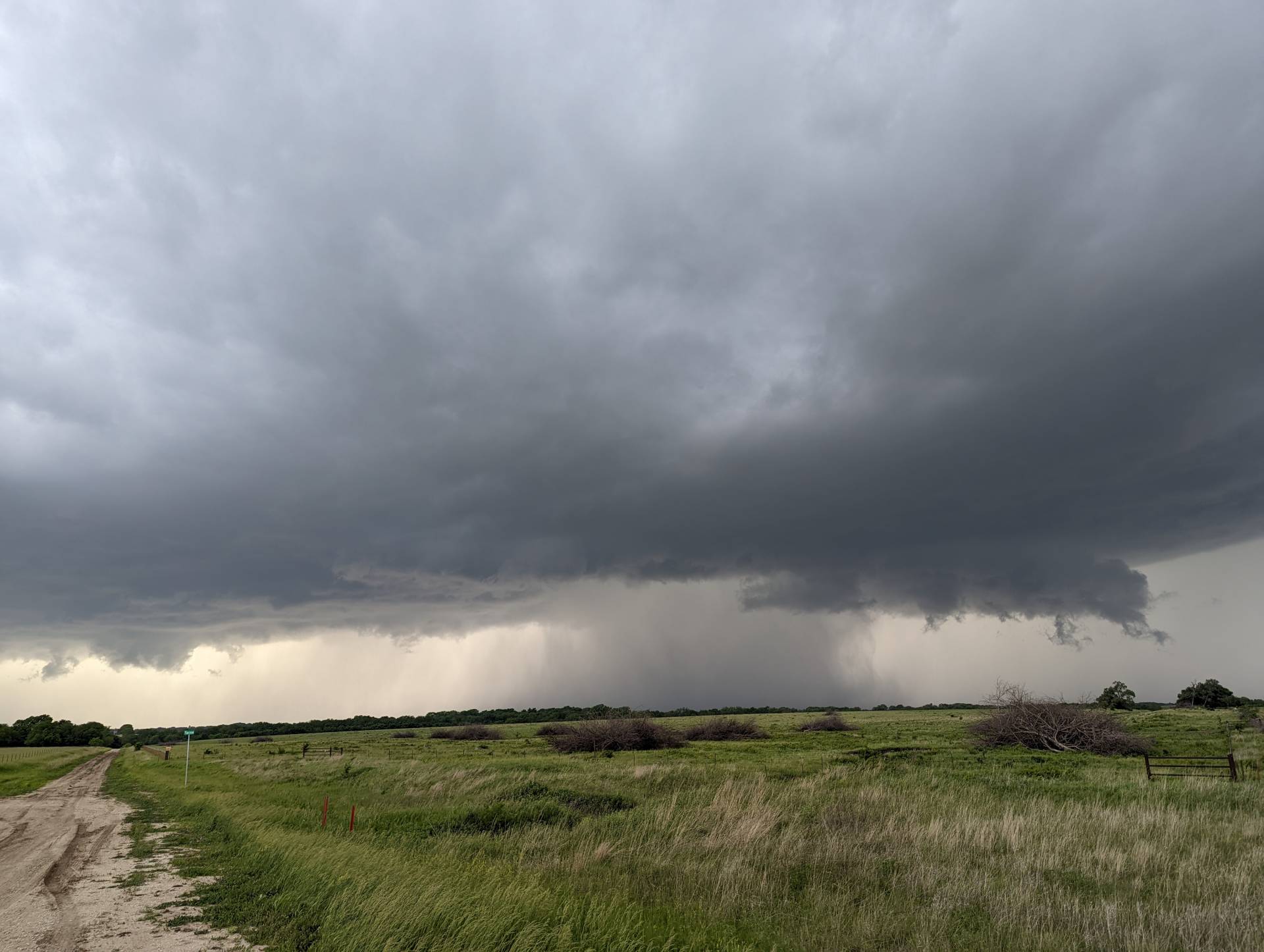 The view looking west from Burns, Kansas.