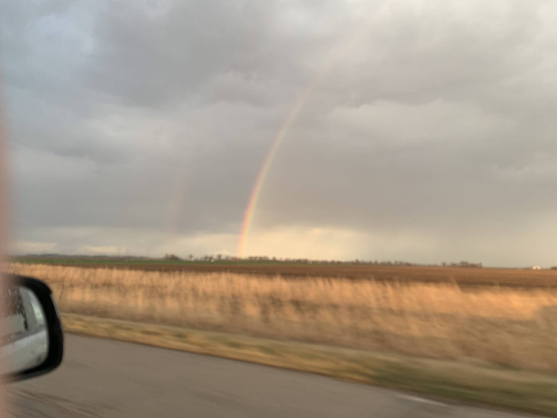 Double rainbow in Hartsburg, IL! #ilwx