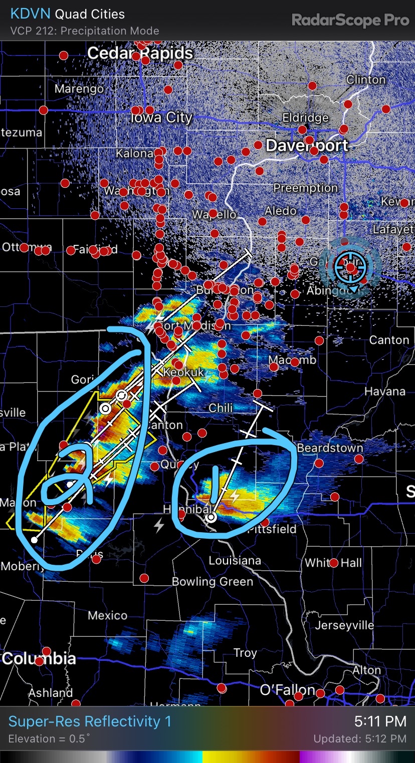 Playing the waiting game and waiting on the target cell to emerge and or turn right! #ilwx