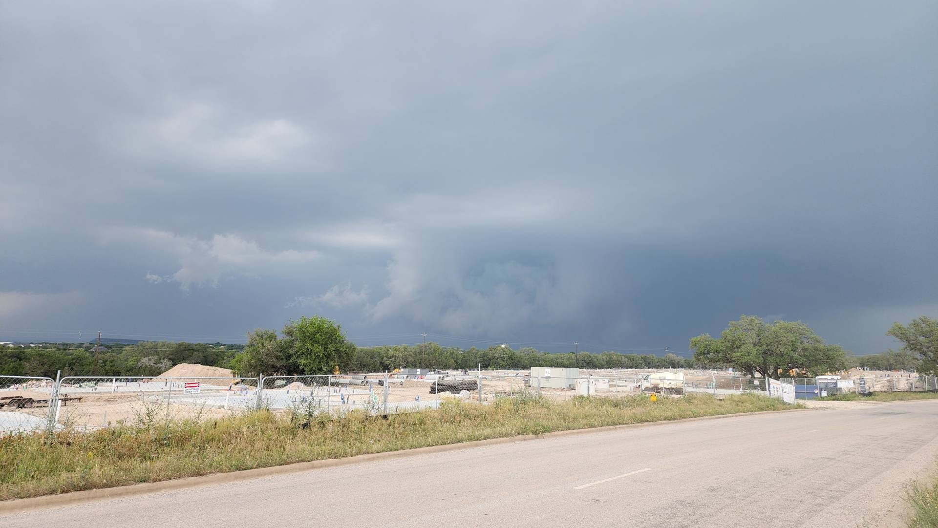 Ragged wall cloud forming NW of Marble Falls, Texas 07:01 PM #txwx
