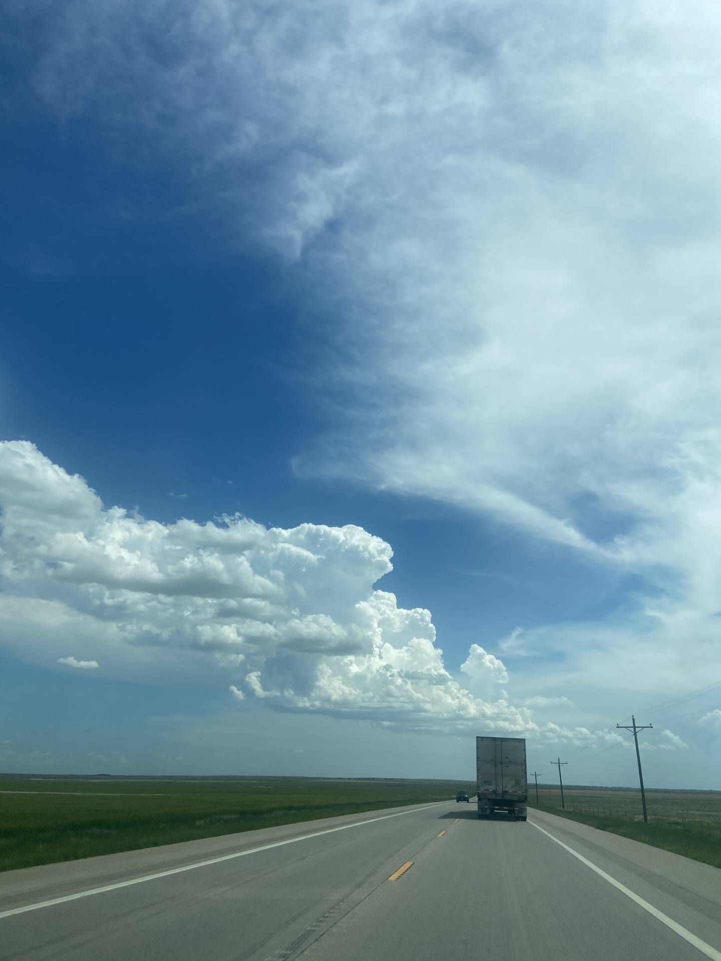 Developing tower, looking south from Eads, CO @ 02:49 PM