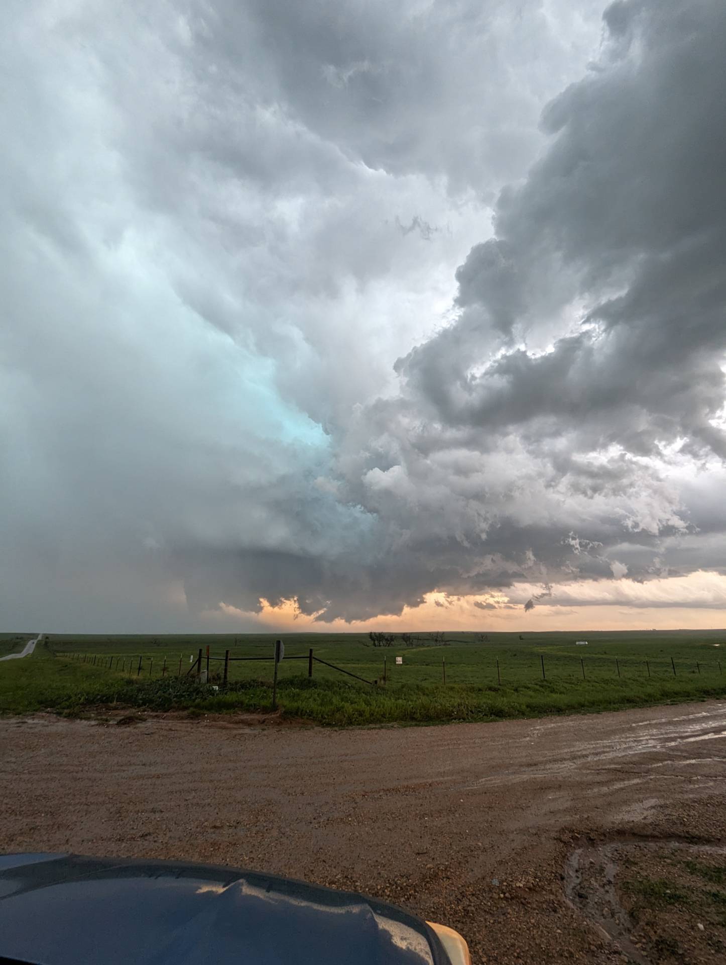 Beast of a storm 3 miles west of Beaver, OK. #okwx