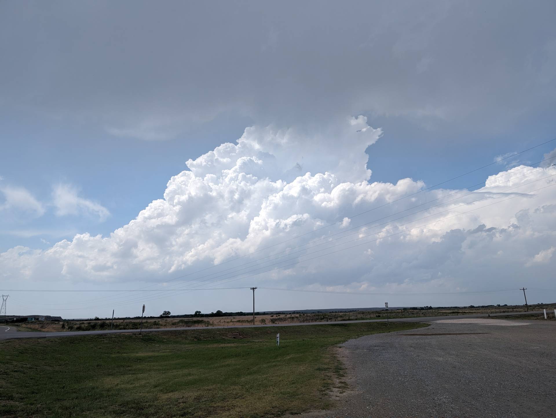 Storms developing near Coldwater, Kansas. #kswx