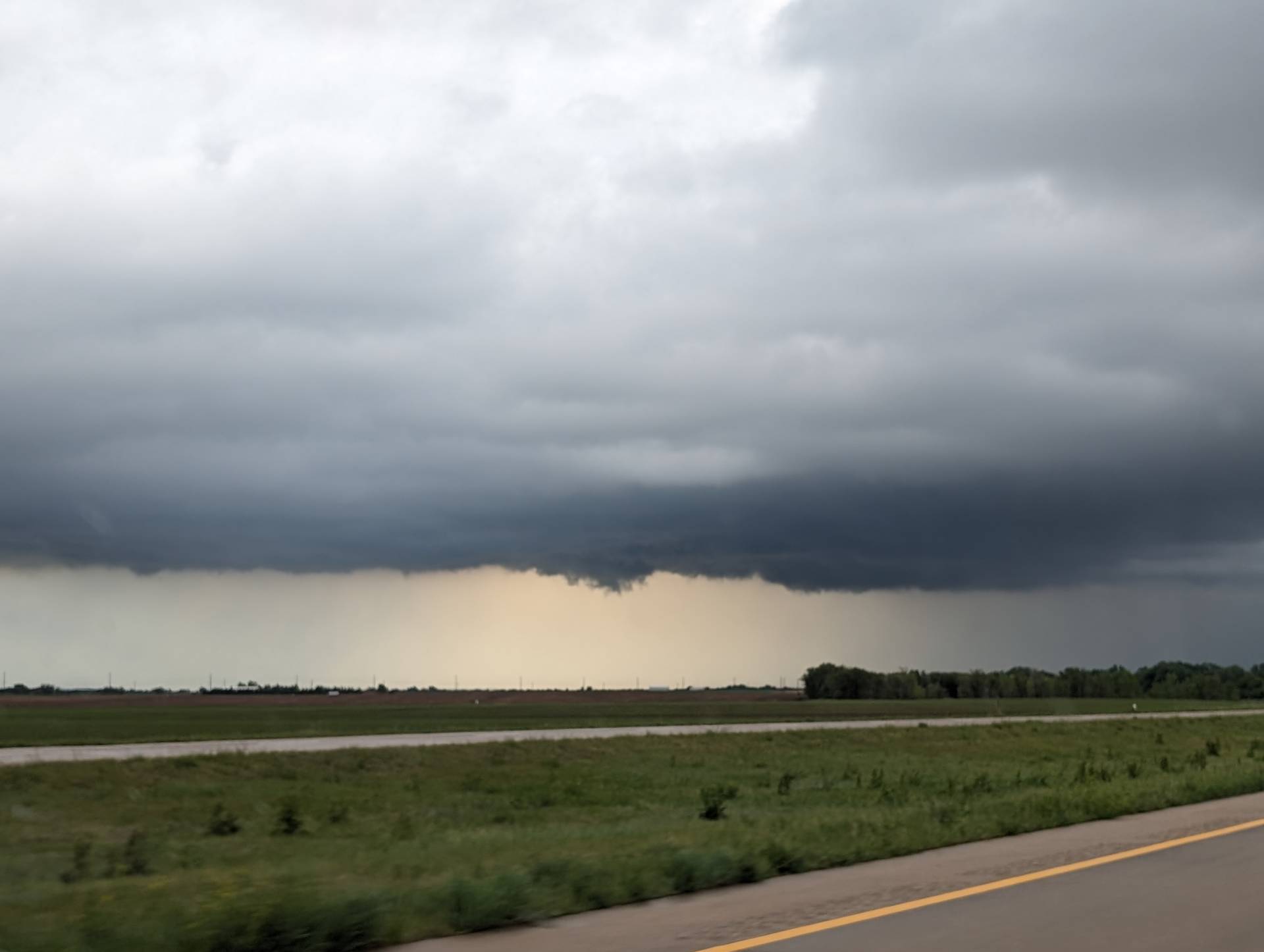 Severe storm near McPherson, Kansas. @NWSWichita #kswx