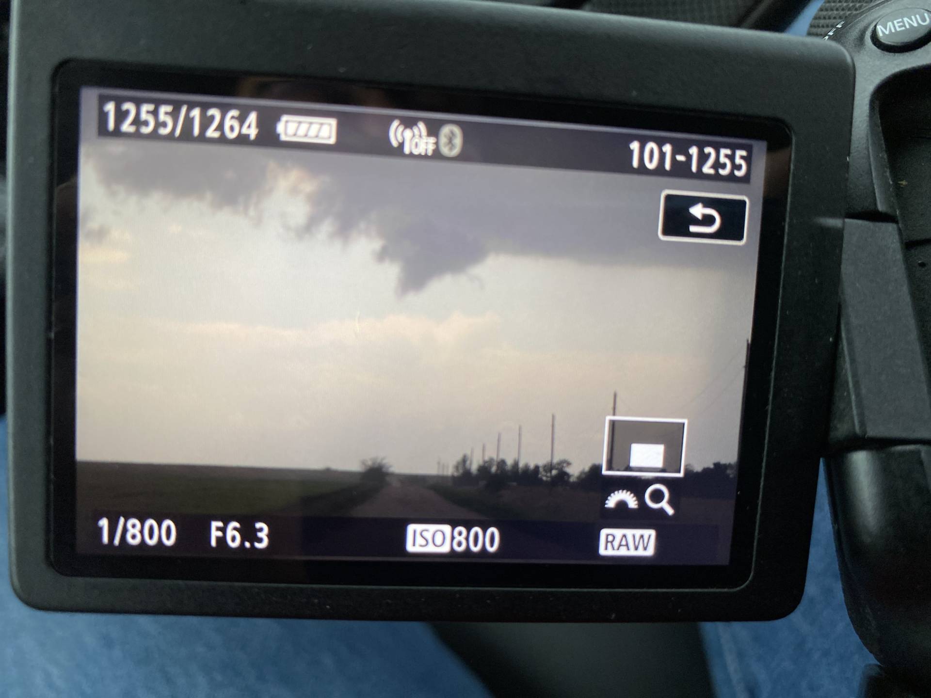 Possible funnel on the now dying cell SE of Last Chance around 15 minutes ago. #cowx