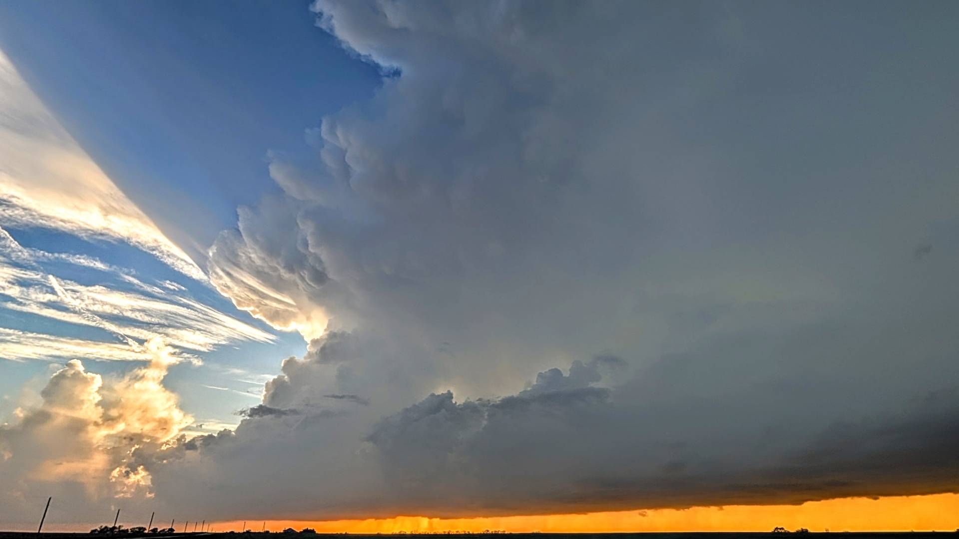 Beautiful storm near Hope, Kansas. #kswx