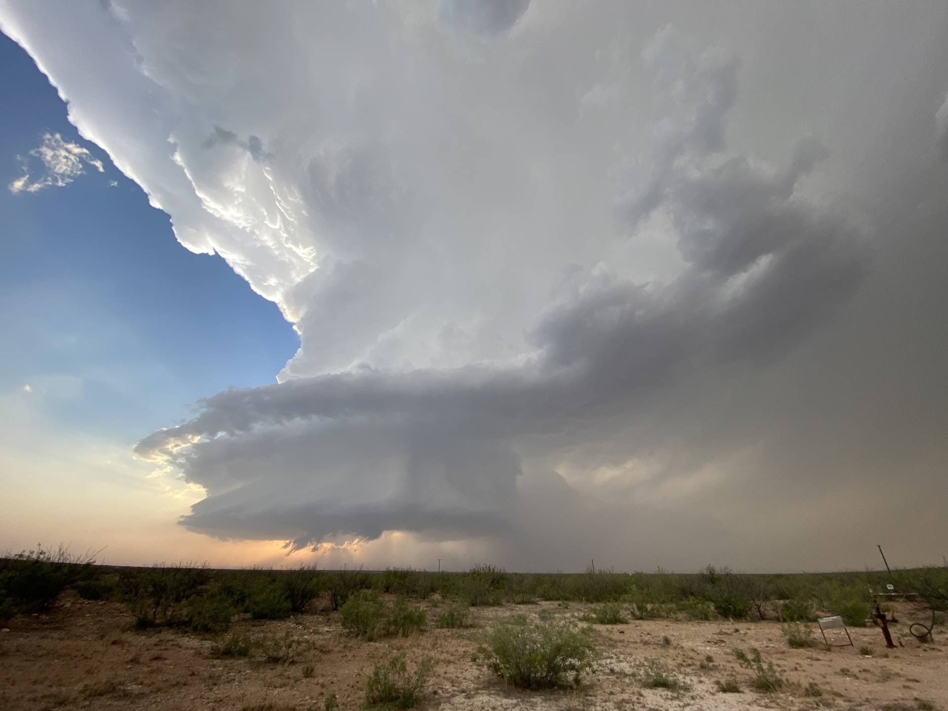 Seems to have survived crossing the outflow path of the left split.