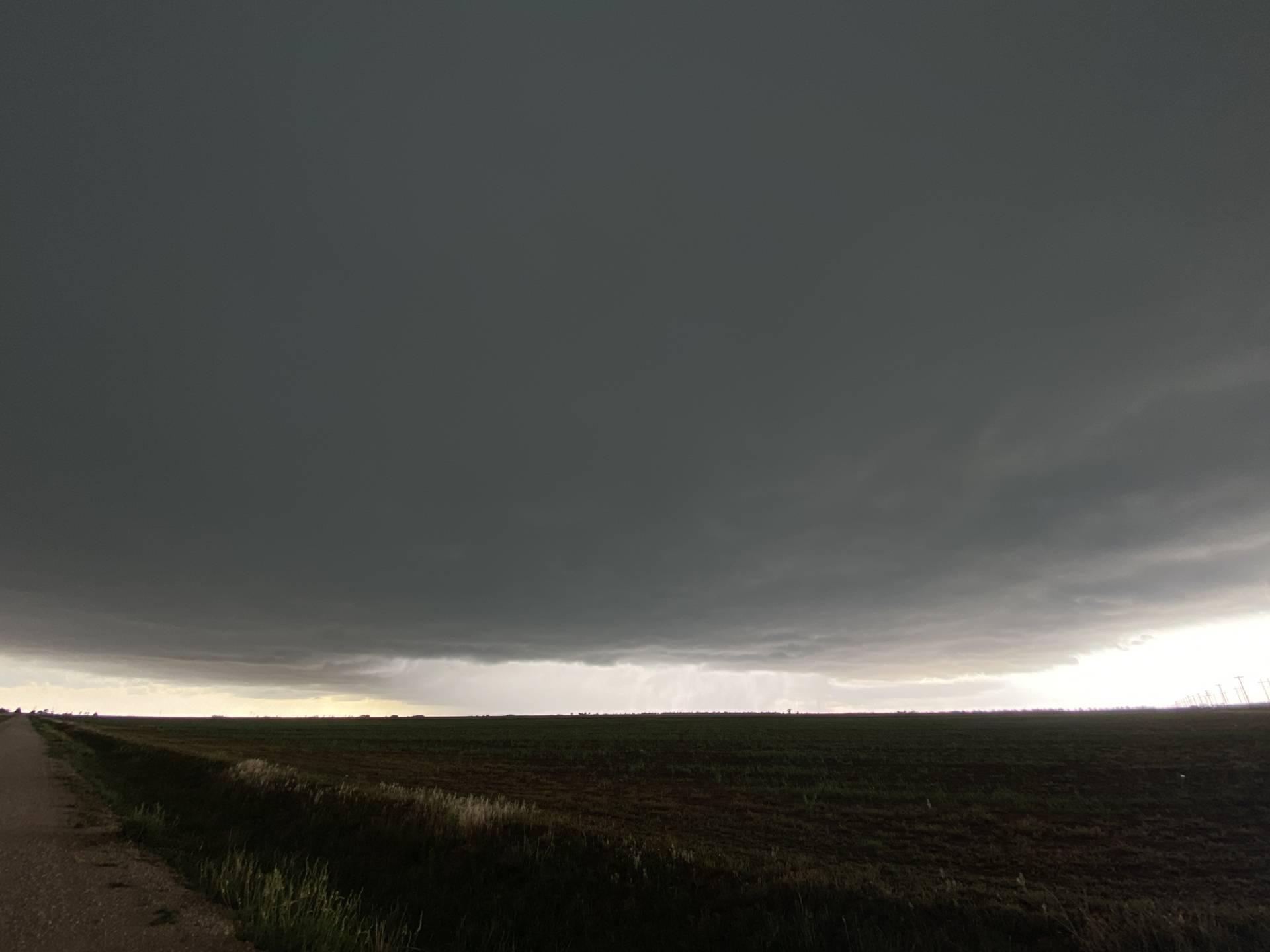 RFD cutting into storm approaching Post, TX. #txwx