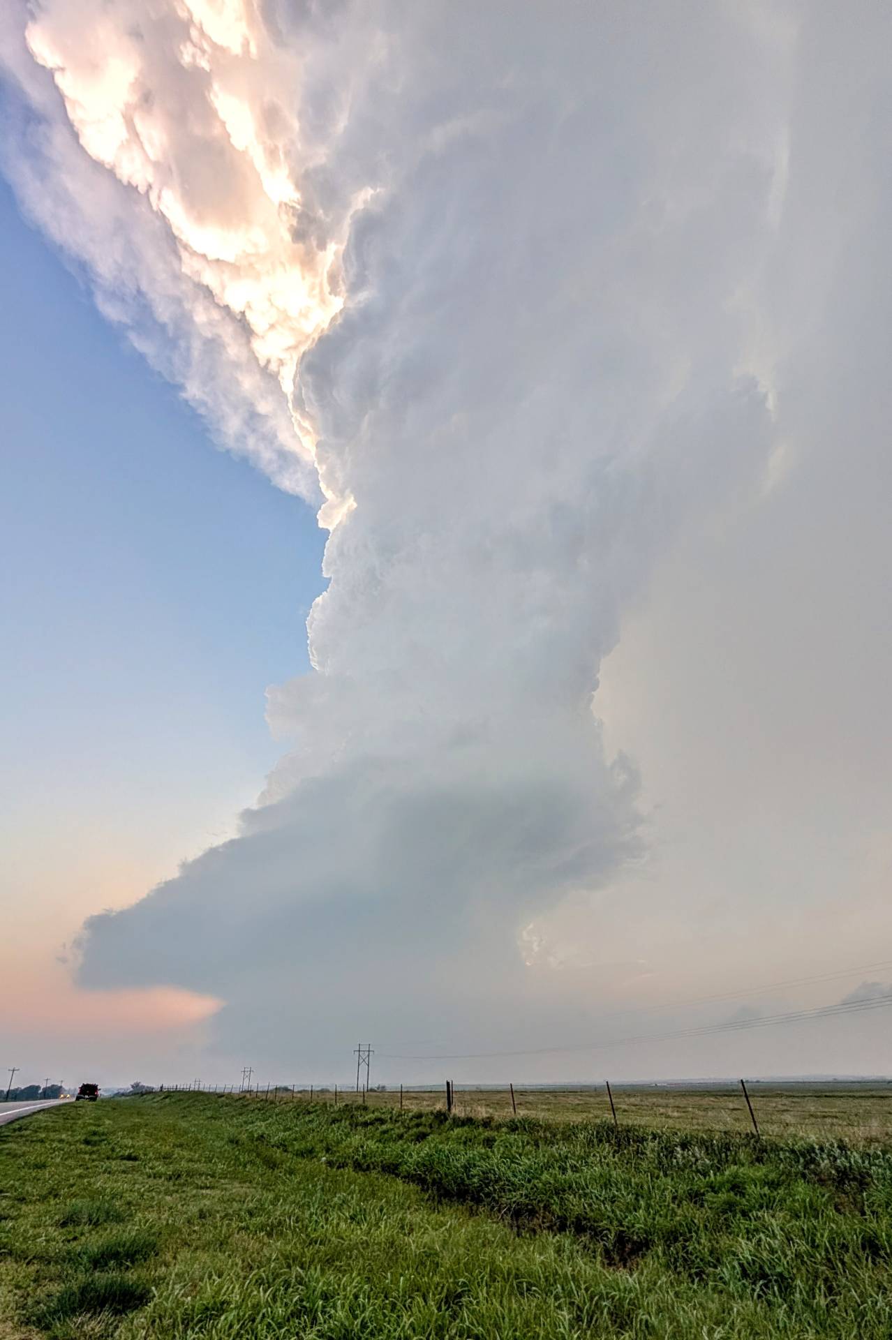 Just a pretty little low-precipitation supercell. Camp Houston, Oklahoma. #okwx