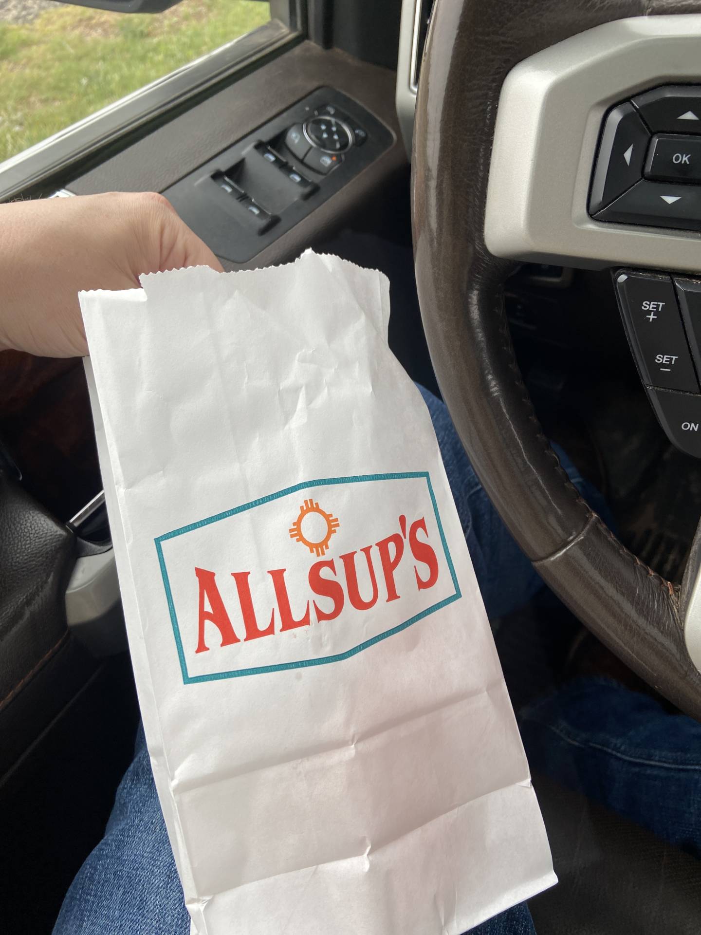 Is it even a chase day without at least one Allsup’s bag in the truck?