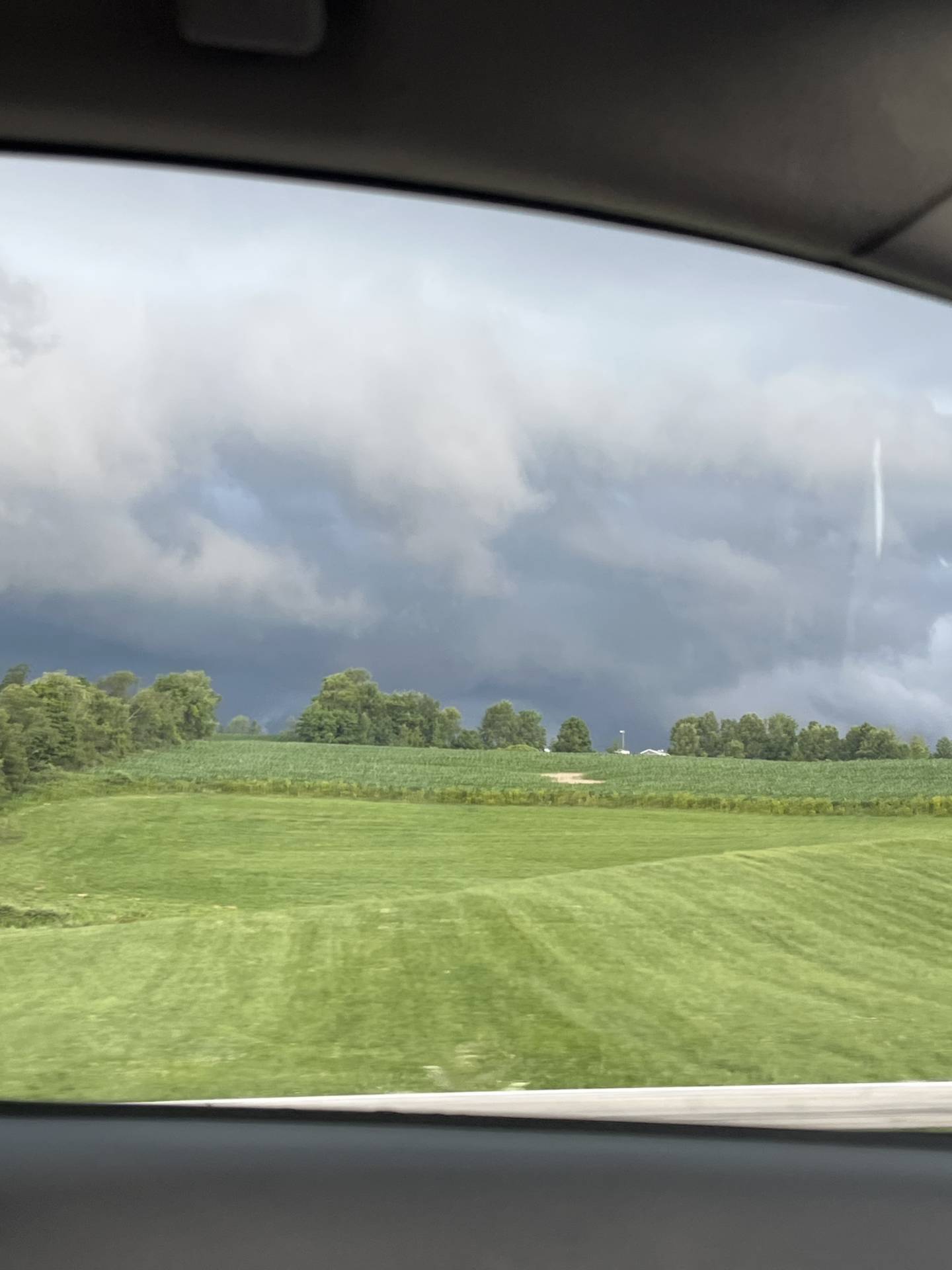 Funnel cloud!! Comment below if you can see it 05:49 PM