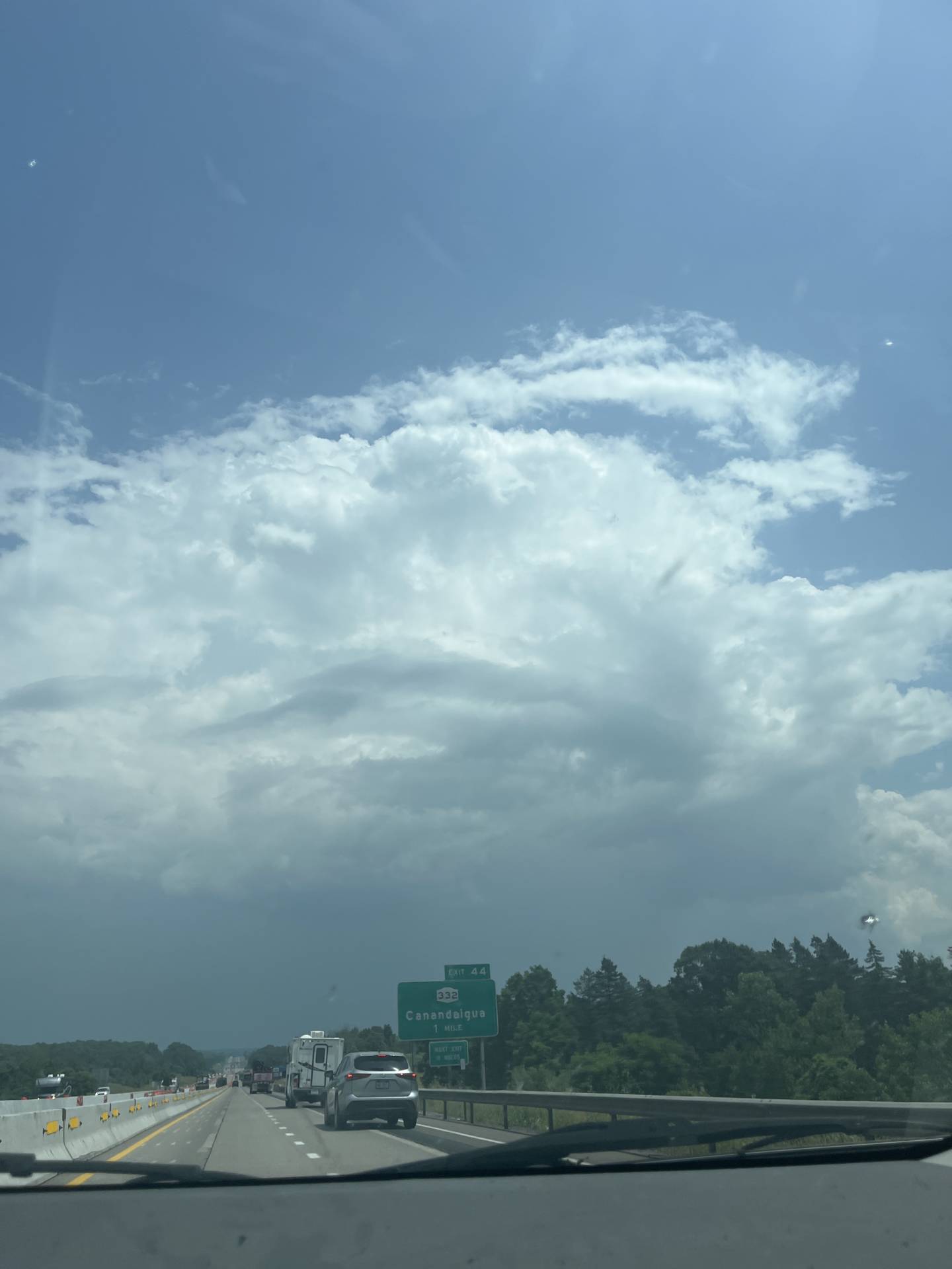 Driving right into it Victor, NY 01:40 PM